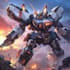 draw macha robot ,armor, gundam in anime style