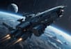 illustrate a sci fi spaceship art