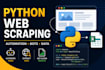 develop python automation, web scraping scripts and bots