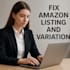 do amazon variation listing and fix amazon variation listing error