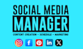 be your social media marketing manager and content creator