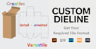 provide professional packaging box dielines and cut line designs