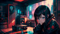 create lofi loop animation illustration anime music video youtube