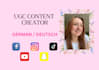 create ugc content in german for your product