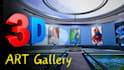 create 3d art gallery museum slideshow video