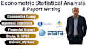 do economics, econometrics, statistics data analysis in stata, r, spss, eviews