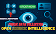 do osint, open source investigation, deep research, and background check