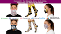 do eye catching unique, socks neck gaiter and face mask design