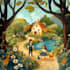do children book illustrations, comic illustrations