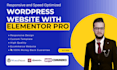design a professional wordpress website using elementor pro atomic editor