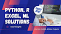 do machine learning, data science, python, r, and excel projects