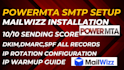 setup powermta SMTP server in your vps with mailwizz