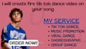 create tik tok dance video music promotion afro dance
