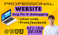 fix HTML CSS js or django bugs fast  layout  errors forms performance