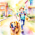 watercolor children book illustration