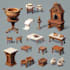draw 2d game art props, objects, icons