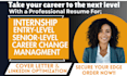 write management, internship, entry level, senior level and career change resume