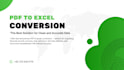 accurate PDF to excel conversion with preserved formatting