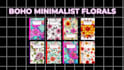 design custom boho minimalist floral botanical notebook journal covers for KDP
