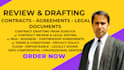 draft or review legal documents contracts and agreements
