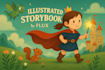 create unique and awesome children story book illustration