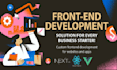 be your frontend developer using HTML, CSS, bootstrap, reactjs, nextjs and vuejs