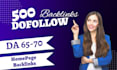 get real dofollow backlinks from quality websites