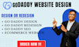 do a professional godaddy website design