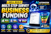 build multi step survey business funding website mca website sba sales funnel