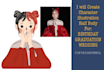 create character illustration half body