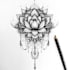 create custom mandala and black work tattoo design for you