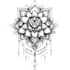 create for you a unique mandala tattoo design in my style