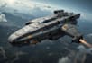 create a sci fi spaceship art