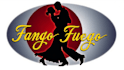 do tango salsa couple dancer silhouette mascot logo