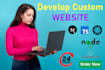 develop custom website with react, nextjs and tailwind css