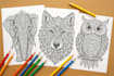 create unique mandala animal coloring books with ai