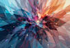 create abstract geometric digital art