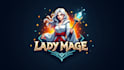 create amazing lady mage logo with free source file