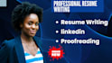 write a professional resume or CV