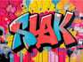 create graffiti pop art canvas designs and murals
