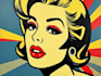 draw a retro pop art roy lichtenstein style