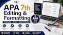 professionally edit, proofread, format, and cite your paper in apa 7th style