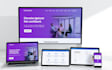 design a responsive landing page with HTML CSS  javascript