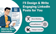 write engaging linkedin posts with designs