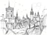 create a scribble sketch for authors, album covers and more