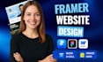 design or develop responsive framer or webflow website or do figma to framer
