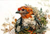 draw an animal and botanical illustration