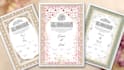 design nikah certificate, nikah nama, muslim wedding invitation
