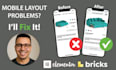 fix elementor layout and mobile responsiveness issues