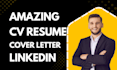 make ats cv write resume design redesign revamp enhance update rewrite crafted